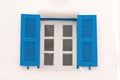 Blue vintage windows