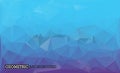 Blue and violet background low poly style