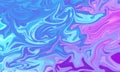 blue violet color liquid oil painting style artistic abstract background Royalty Free Stock Photo