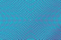 Blue violet dotted halftone. Centered radi dotted gradient. Half tone background.