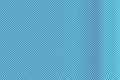 Blue violet dotted halftone. Vertical frequent dotted gradient. Half tone background.