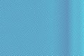 Blue violet dotted halftone. Vertical frequent dotted gradient. Half tone background.