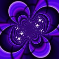 Blue violet flower fractal geometries, abstract texture, graphics Royalty Free Stock Photo