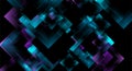 Blue violet glossy squares abstract hi-tech background Royalty Free Stock Photo