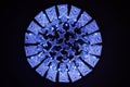 Blue Violet Luxury Crystal Lamp