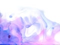 Blue, violet and pink watercolor background with gold glitter. Watercolor alcohol ink splash, liquid flow texture paint Royalty Free Stock Photo