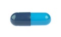 Blue vitamin capsule