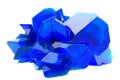 Blue vitriol mineral isolated