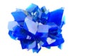 Blue vitriol mineral isolated