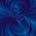 Blue Vortex Abstract Royalty Free Stock Photo