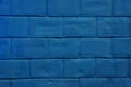 Brick wall Blue stone design texture background Royalty Free Stock Photo