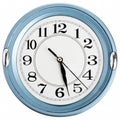 Blue wall clock Royalty Free Stock Photo