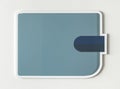 Blue wallet financial concept icon