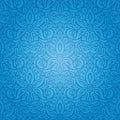 Blue wallpaper background design with decorative flowers Royalty Free Stock Photo