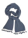 Blue warm scarf.