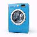 Blue Washing machine isolated on white background front view Royalty Free Stock Photo