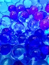 Blue water beads background Royalty Free Stock Photo