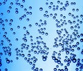 Blue Water Bubbles Royalty Free Stock Photo