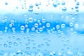Blue water bubbles Royalty Free Stock Photo