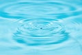 Blue water drop falling down. Global thirsty Royalty Free Stock Photo