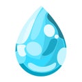 Blue water drop icon vector Royalty Free Stock Photo