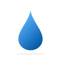 Blue water drop icon. Vector illustration Royalty Free Stock Photo