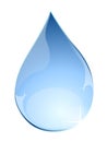 Blue water drop