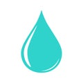 Blue Water drop logo vector icon Royalty Free Stock Photo