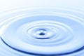 Blue water drop and splash background Royalty Free Stock Photo