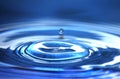 Blue Water Droplet Royalty Free Stock Photo