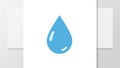 The droplet has a smooth rounded shape with a pointed tip at the Royalty Free Stock Photo