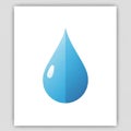 The overall composition is minimalist, emphasizing the droplet Royalty Free Stock Photo