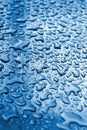 Blue water drops Royalty Free Stock Photo