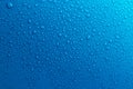 Blue water drops background Royalty Free Stock Photo