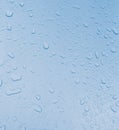 Blue water drops background texture Royalty Free Stock Photo