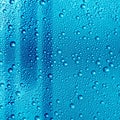 Blue water drops texture Royalty Free Stock Photo