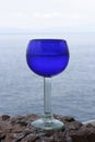 Blue Water Goblet Royalty Free Stock Photo