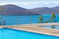 Blue water of Greece Royalty Free Stock Photo