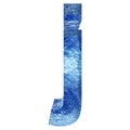 Blue water or ice font part of colletion
