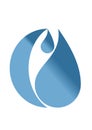 Blue water business log, icon