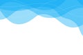 Blue water line wave on top concept abstract background vector Royalty Free Stock Photo