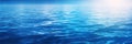 Blue water panorama background with soft waves Royalty Free Stock Photo