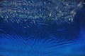 Blue water patter glass effect waves