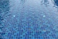 Blue water in the pool Royalty Free Stock Photo