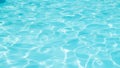 Blue water in the pool water ripple detail abstract background Royalty Free Stock Photo