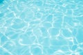 Blue water in the pool water ripple detail abstract background
