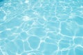 Blue water in the pool water ripple detail abstract background Royalty Free Stock Photo