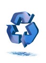 Blue Water Recycle Symbol