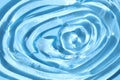 Blue water ripple abstract or natural bubble texture background, hand soap, gel foam photography Royalty Free Stock Photo