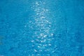 Water ripples texture in swimming pool with sunny glare